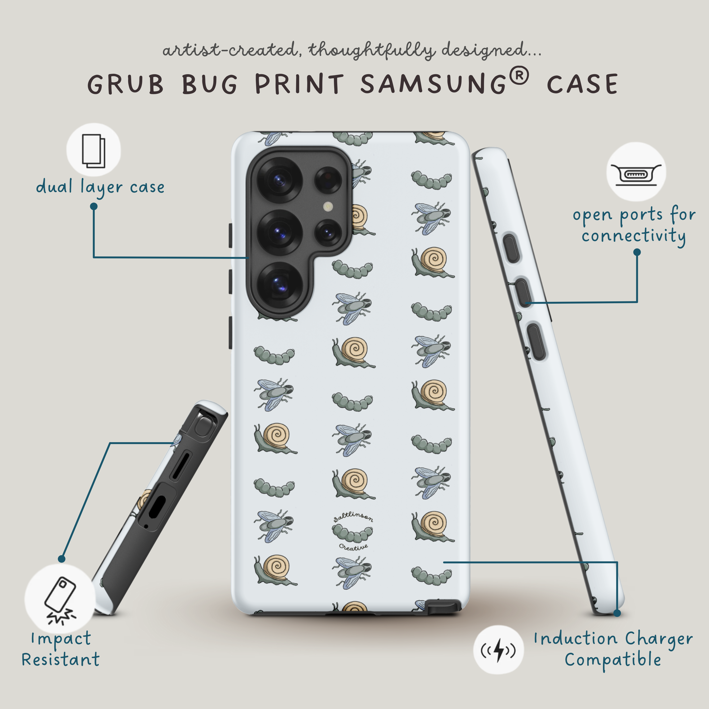 Grub Bug Blue Samsung® Case