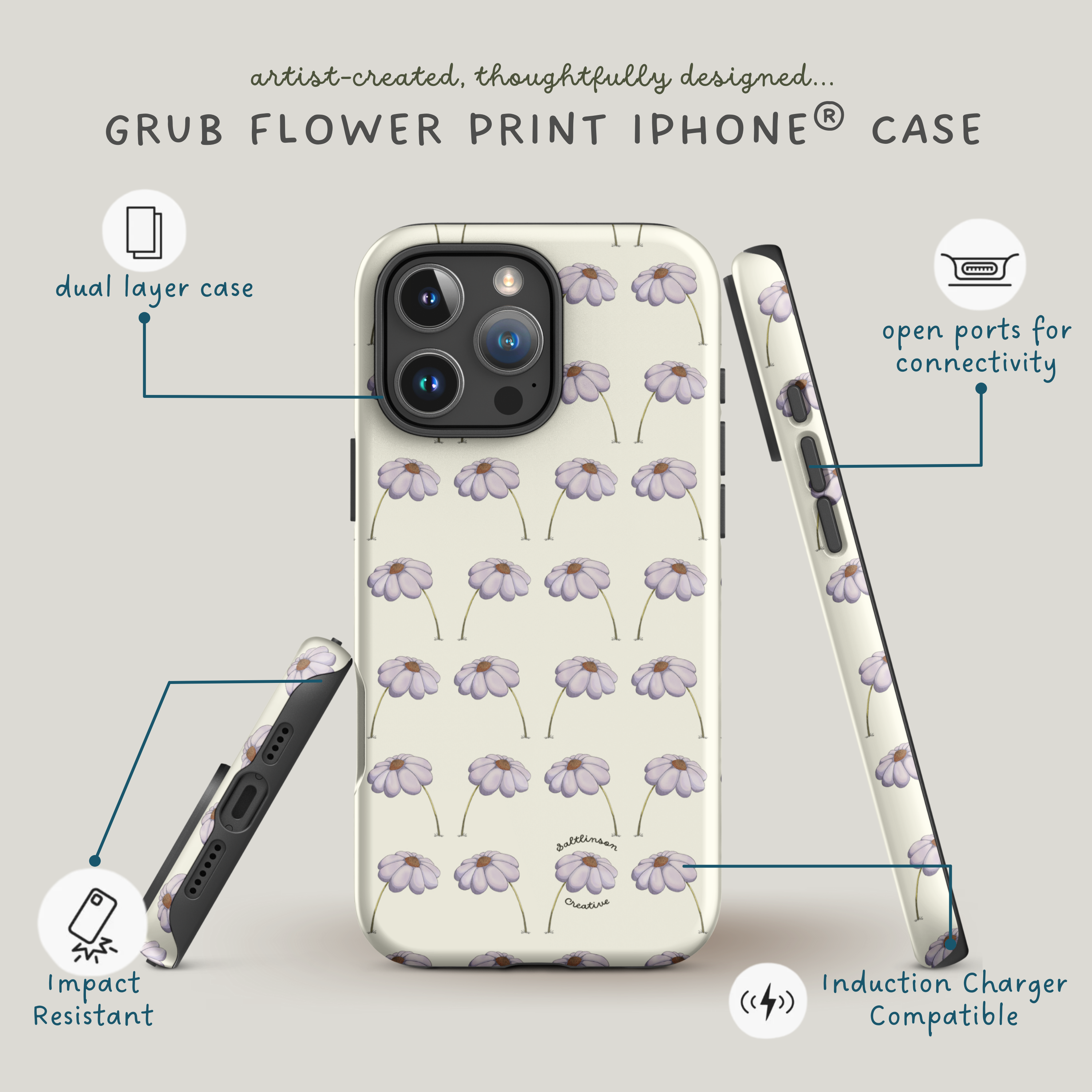 Grub Flower Yellow iPhone® Case