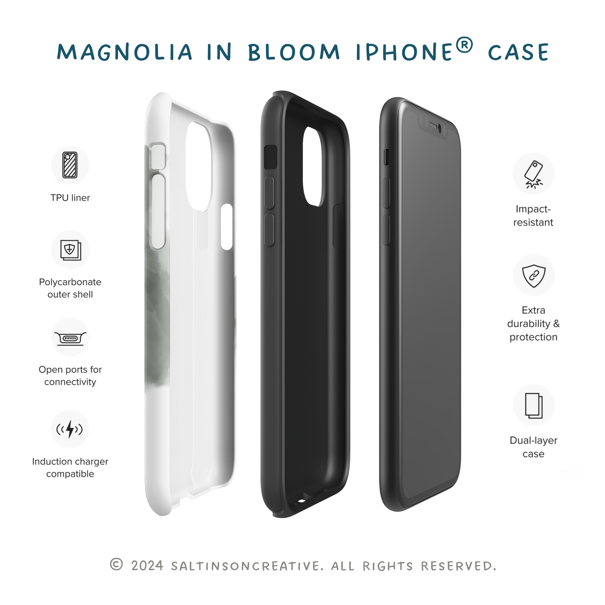 Magnolia In Bloom Tough Case for iPhone®