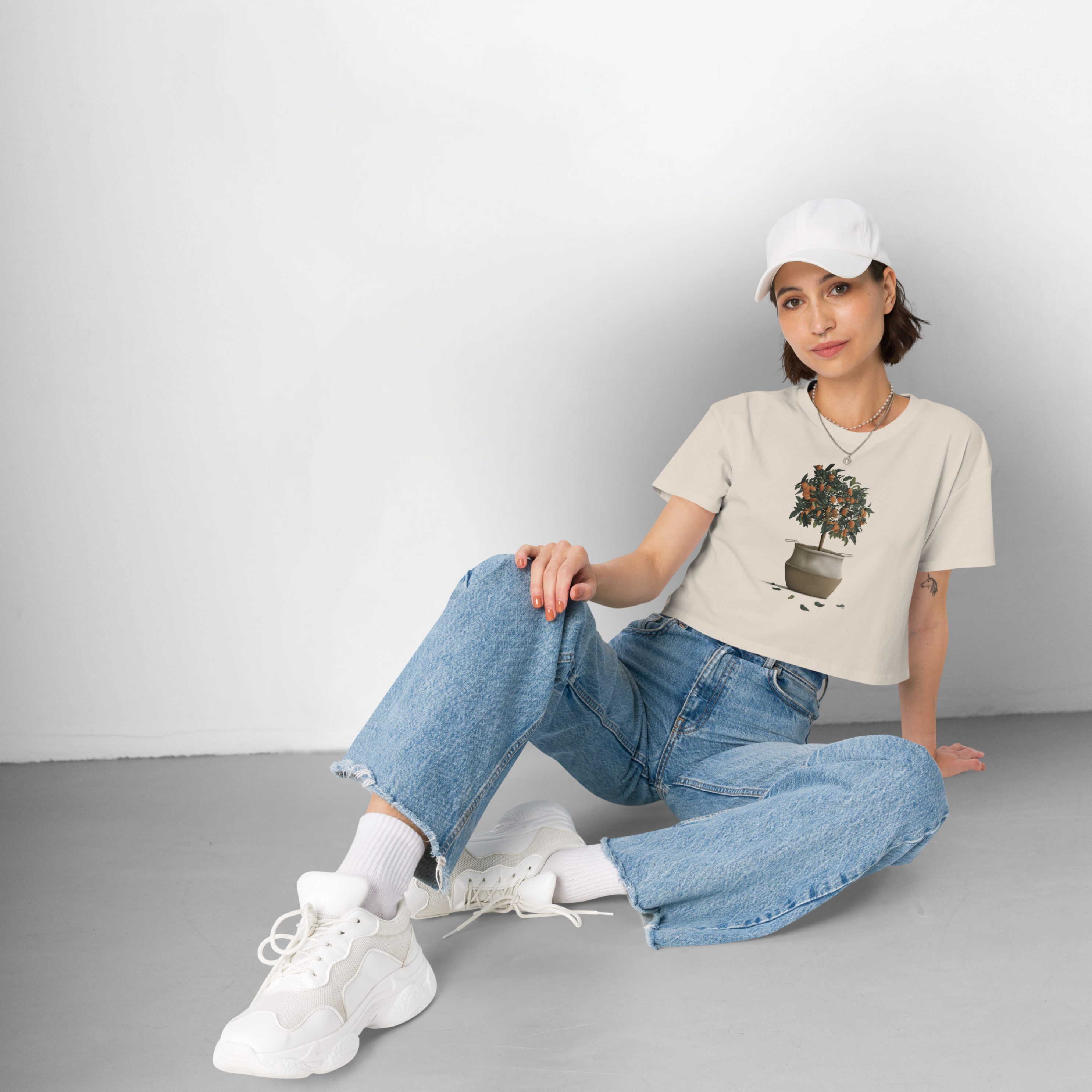 Kumquat May Crop Tee