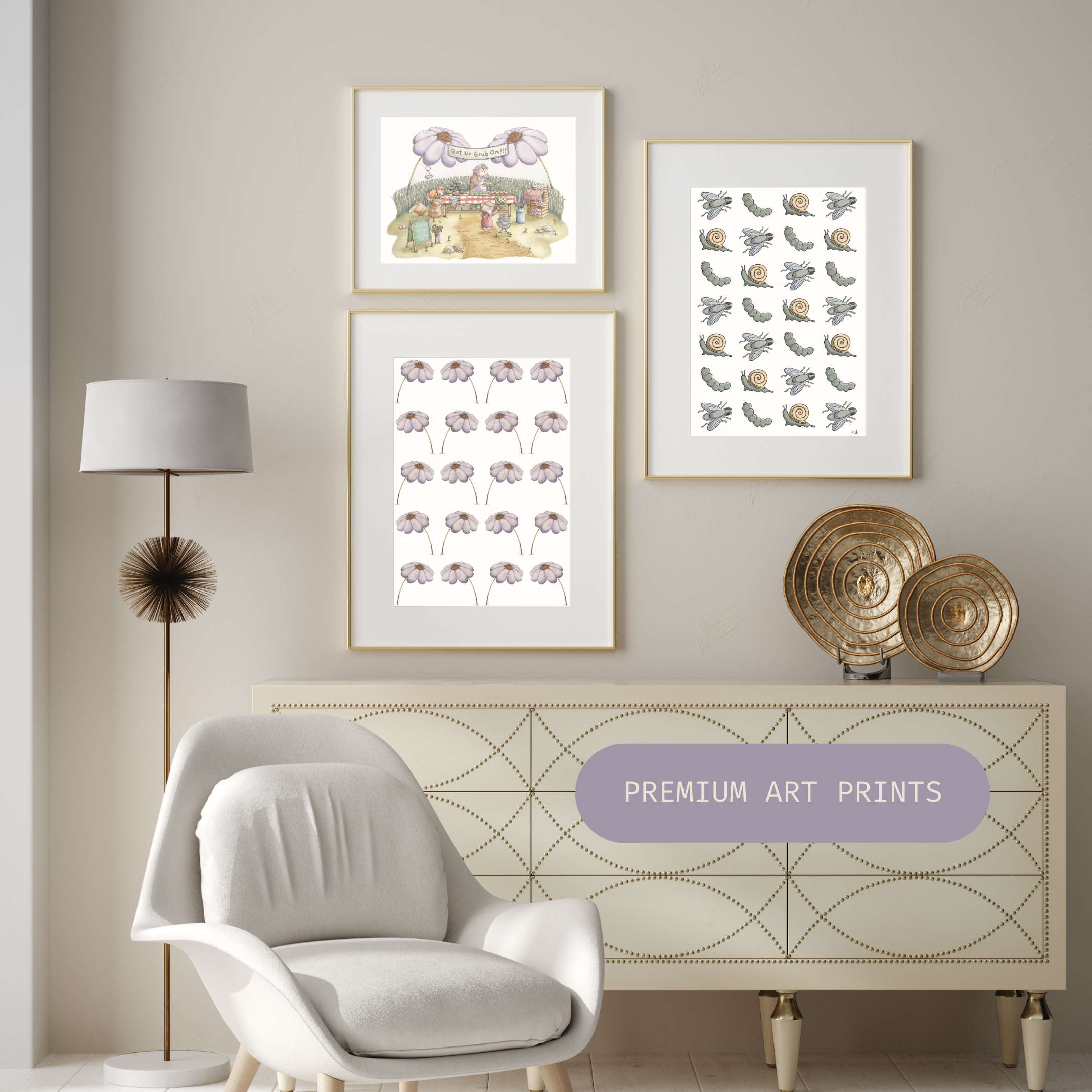 Get Ur Grub On Full Scene Art Print
