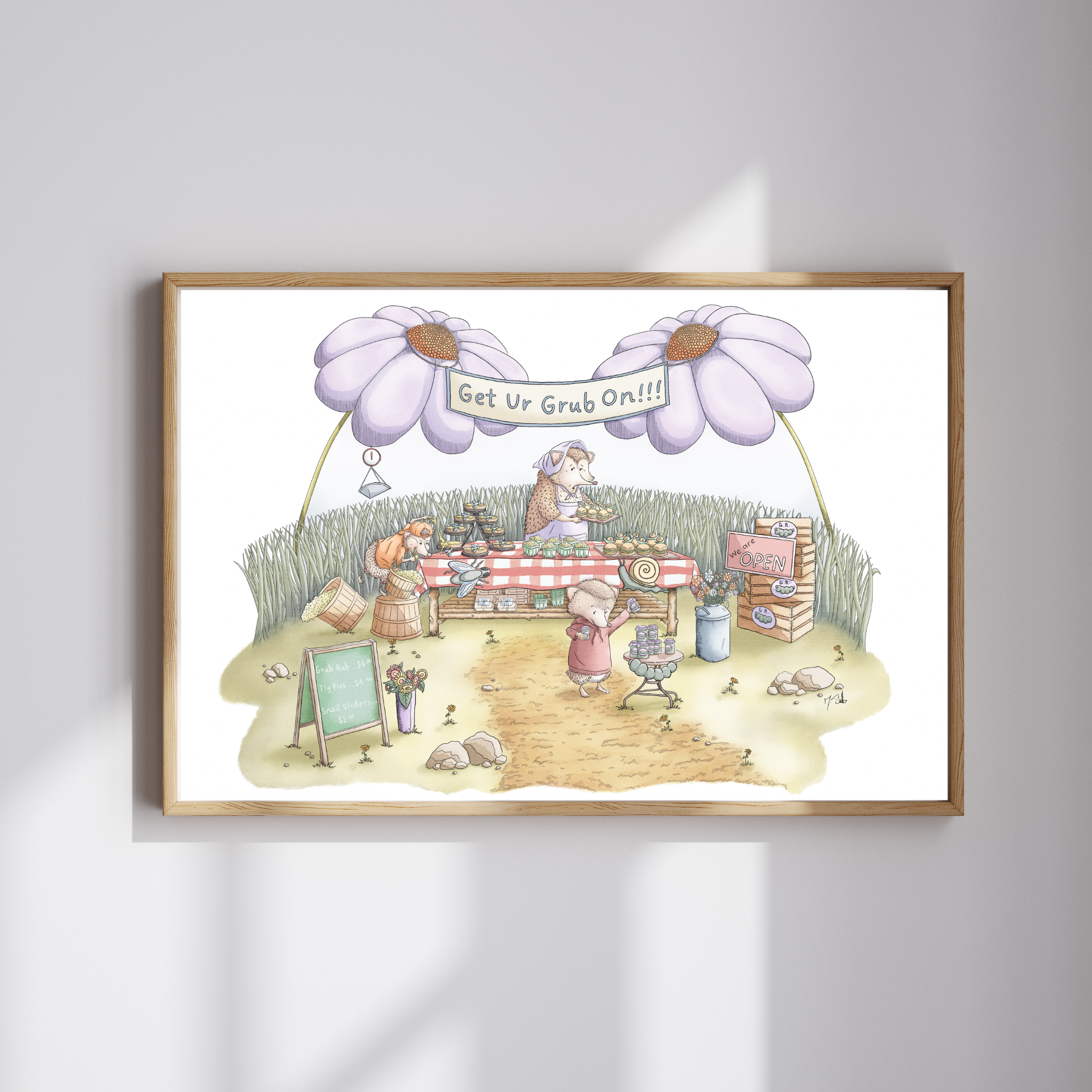 Get Ur Grub On Full Scene Art Print