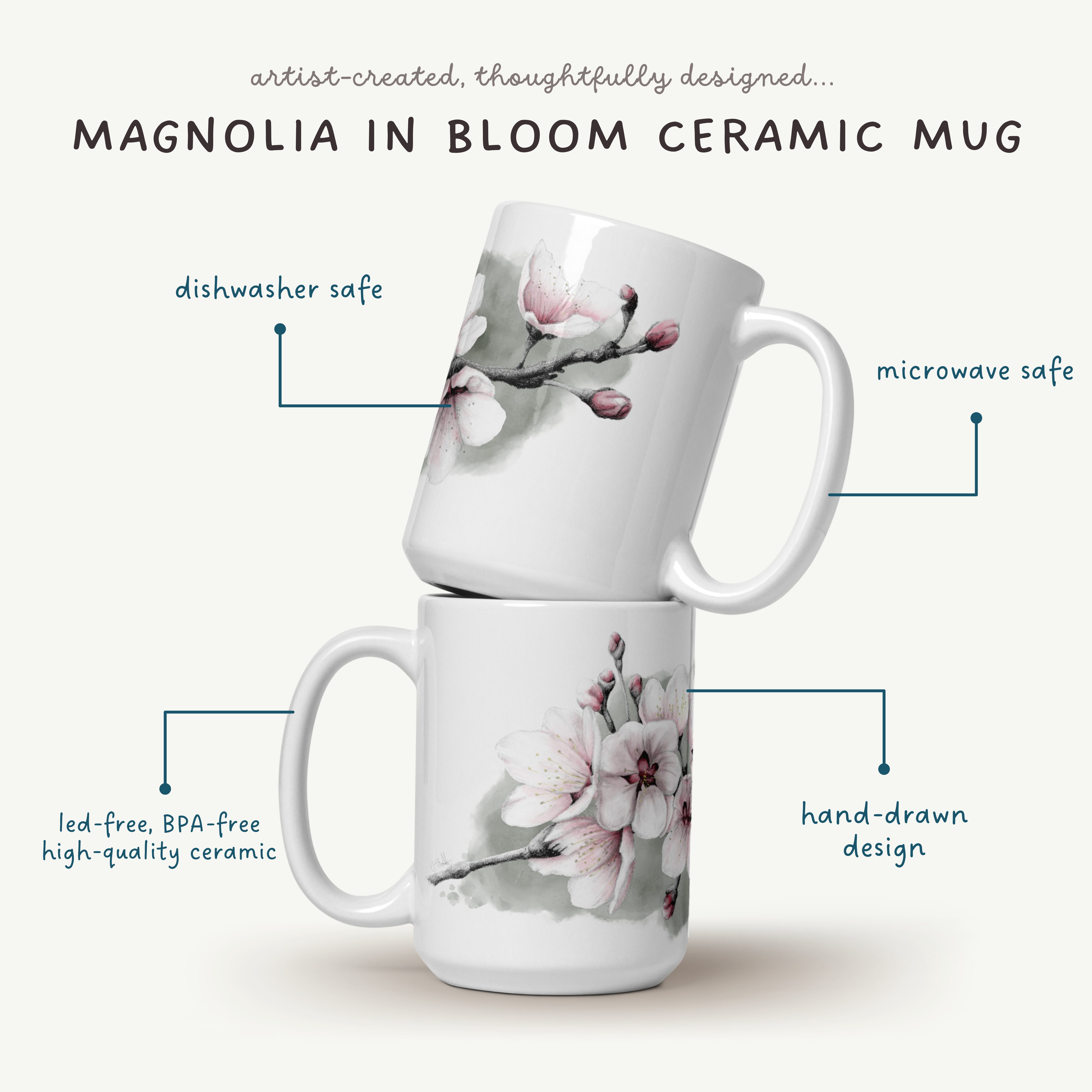 Magnolia In Bloom Mug