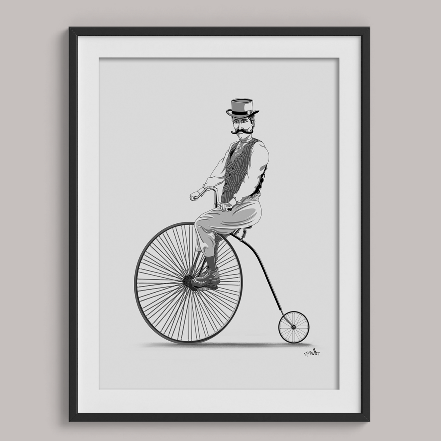 Cycle And Stache | Print 004
