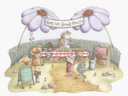 Get Ur Grub On Full Scene Art Print