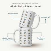 Bug Grub Print 15 Oz Ceramic Mug